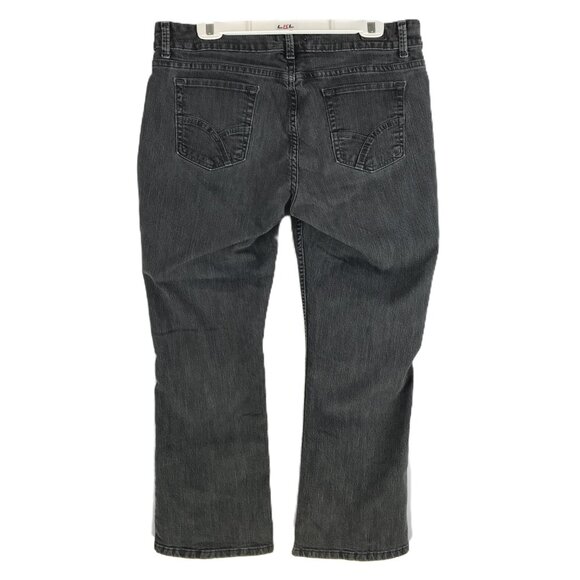 Riders By Lee Boot Cut Women's Black Stretch Denim Jeans Tag 16P, Measures 36x28 - Picture 3 of 12